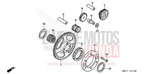 EMBRAYAGE DE DEMARRAGE FMX6506 de 2006